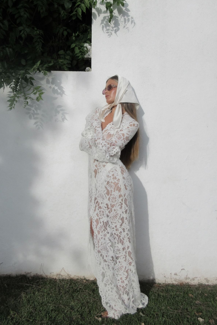 Lacy | White Maxi Dress