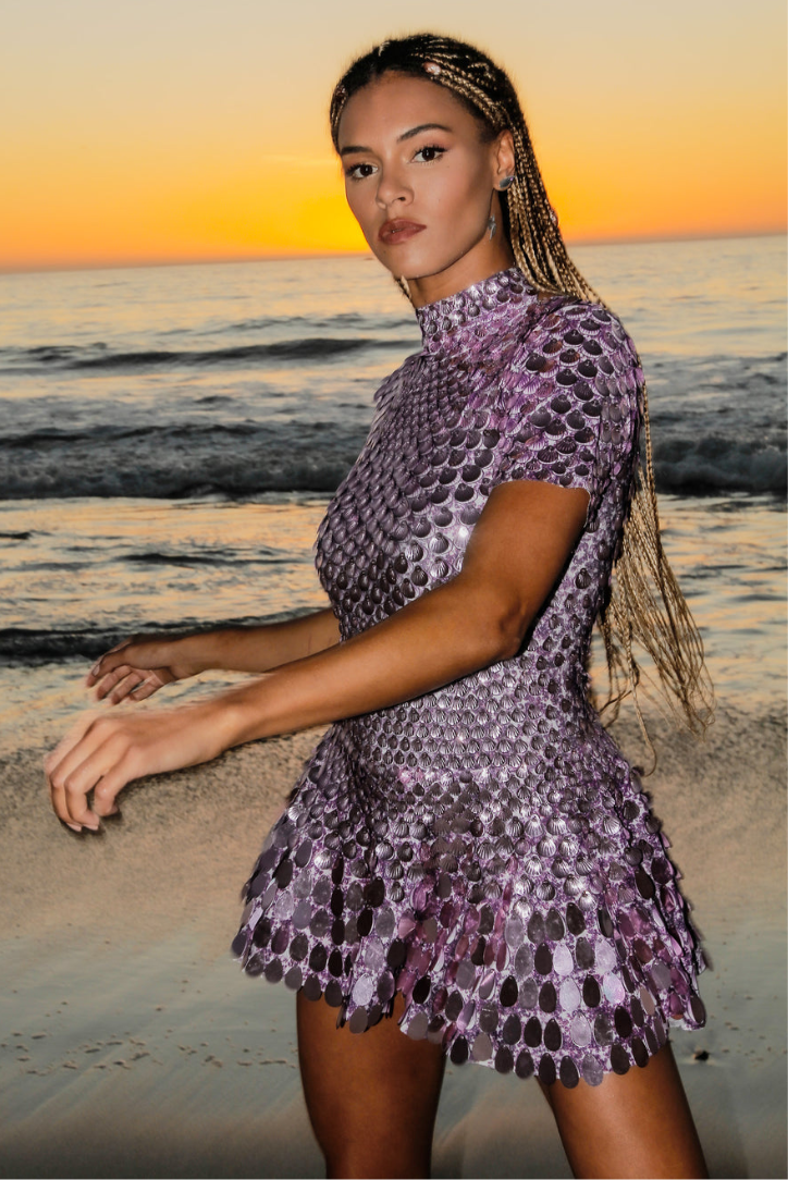 Athena | Lilac Mini Dress
