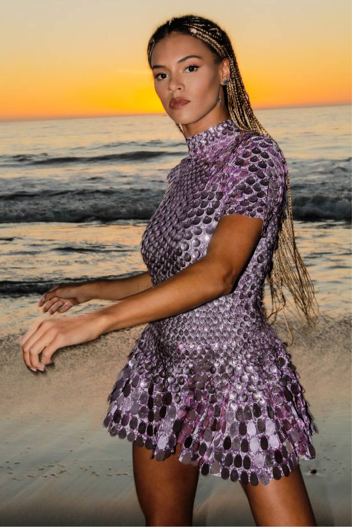 Athena | Lilac Mini Dress