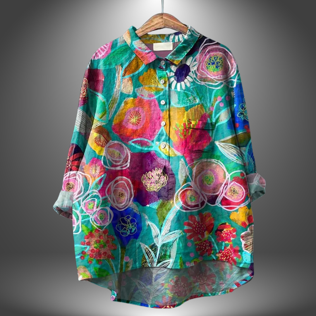Luiza | Stylish Floral Women's Shirt