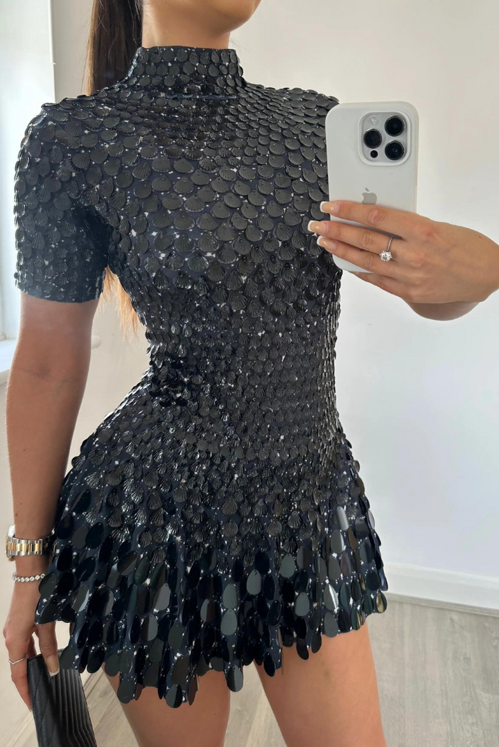 Athena | Black Mini Dress