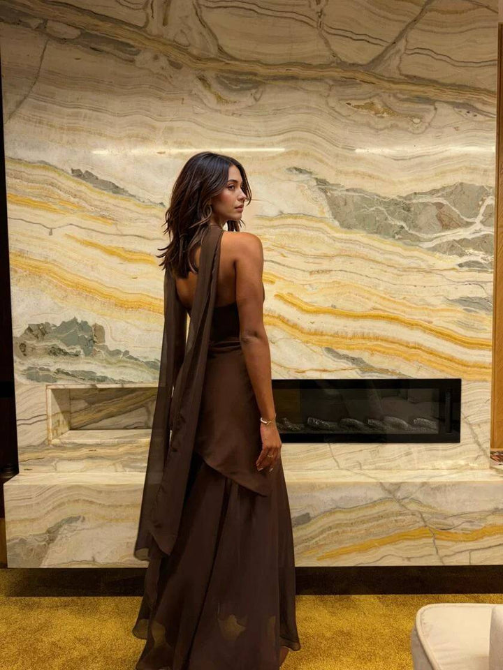 Camilla | Spliced Tube Dress & Scarf Set