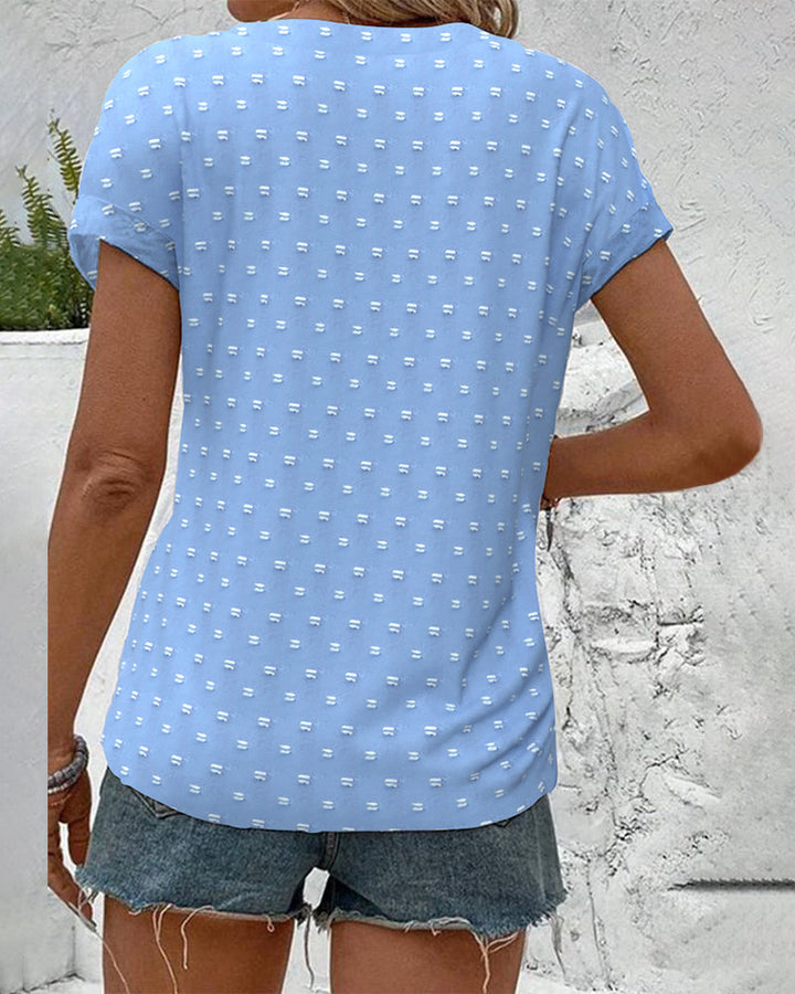 Nariya | Button Down V-Neck Shirt