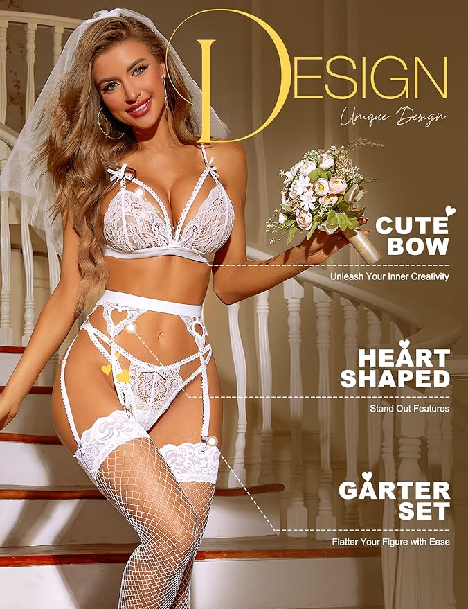 Vanessa | Sexy Lingerie Set with Garter