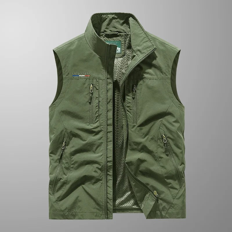 Topher | Multi-Pocket Sleeveless Vest