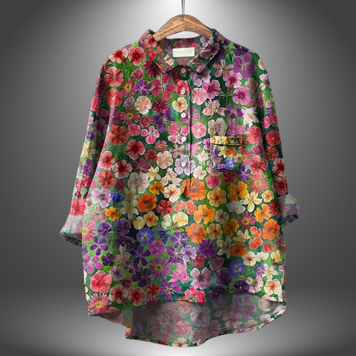 Luiza | Stylish Floral Women's Shirt