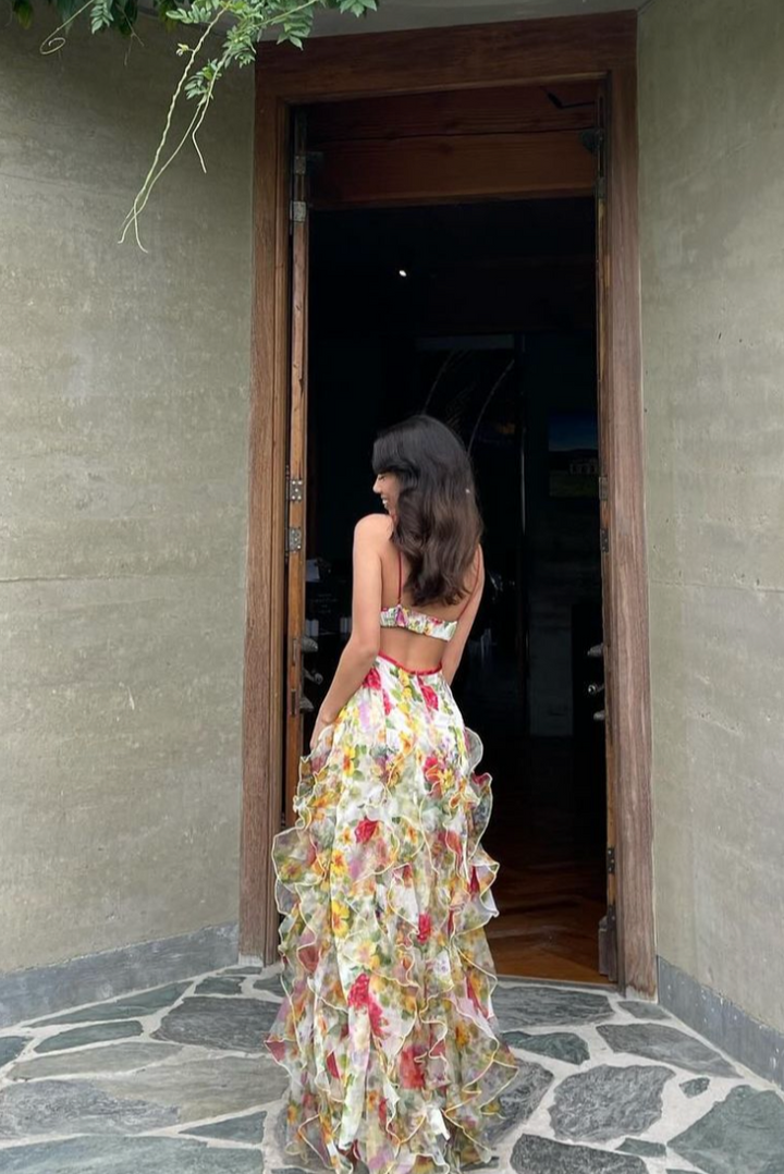 Martini | Ruffle Maxi Dress