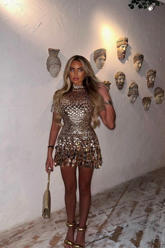 Athena | Champagne Mini Dress