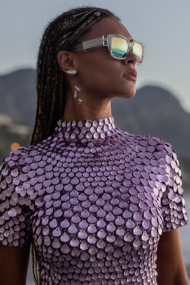 Athena | Lilac Mini Dress