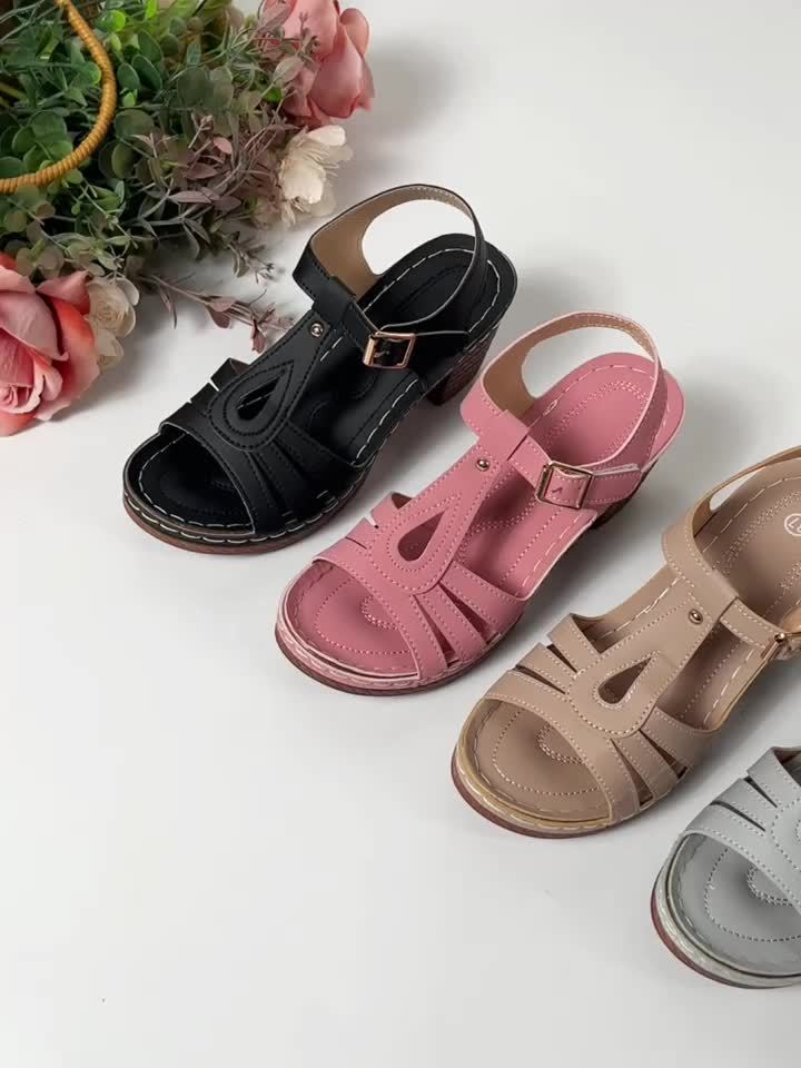 Tierra | Vintage Block Sandals