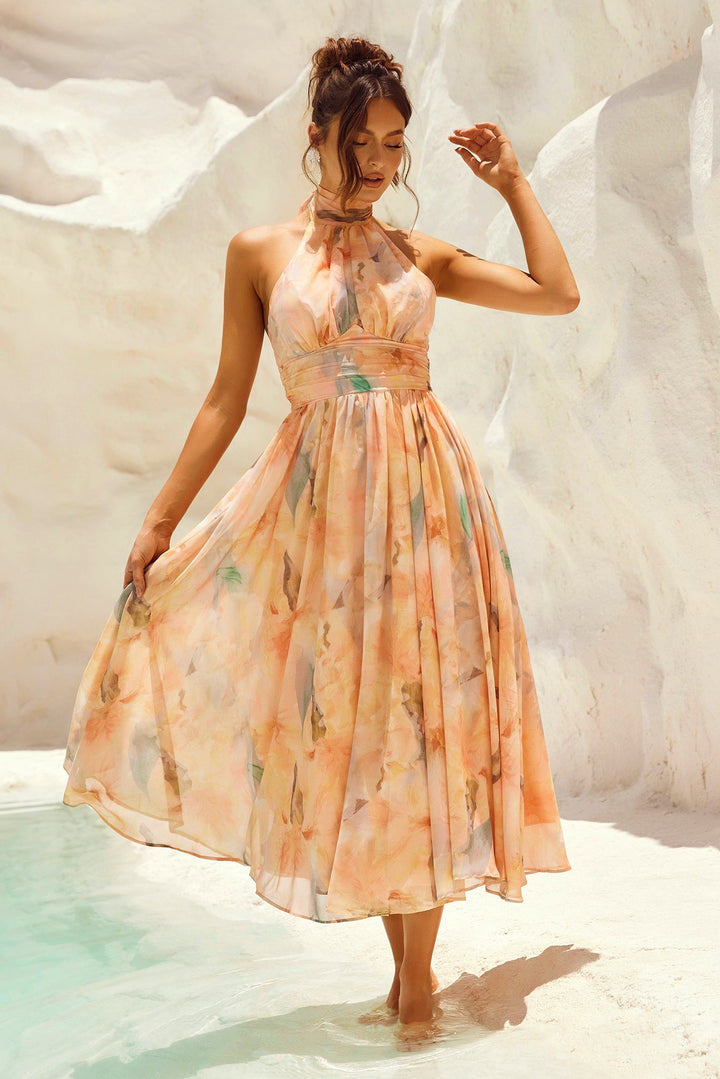 Peach | Daylight Midi Dress