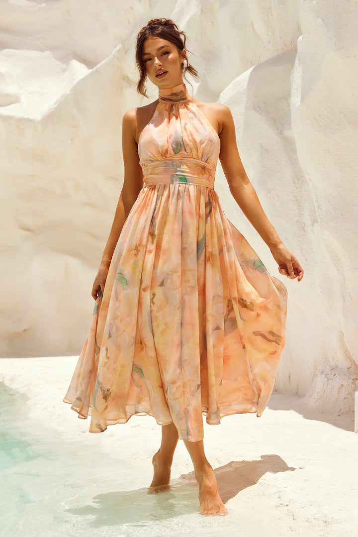 Peach | Daylight Midi Dress