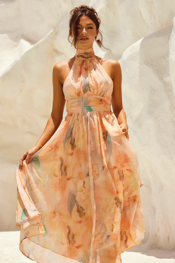 Peach | Daylight Midi Dress