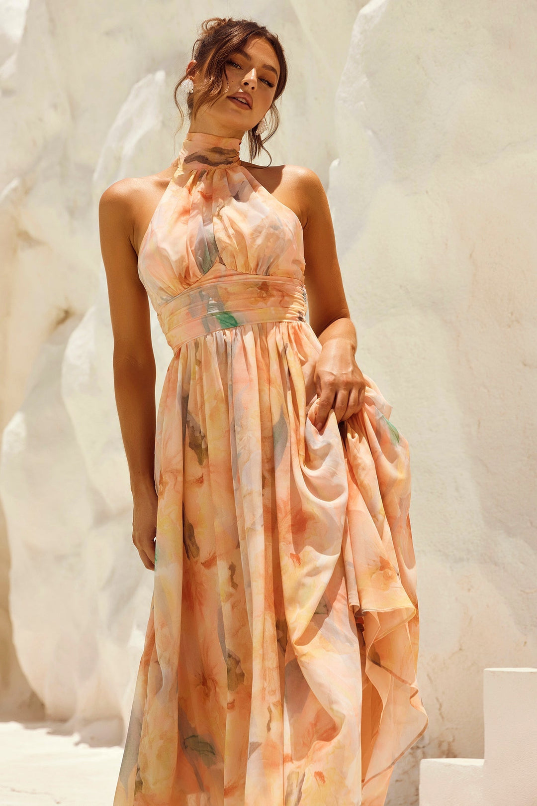 Peach | Daylight Midi Dress