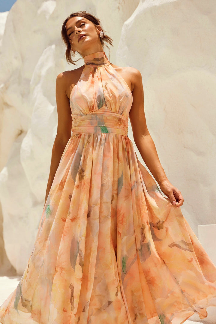 Peach | Daylight Midi Dress