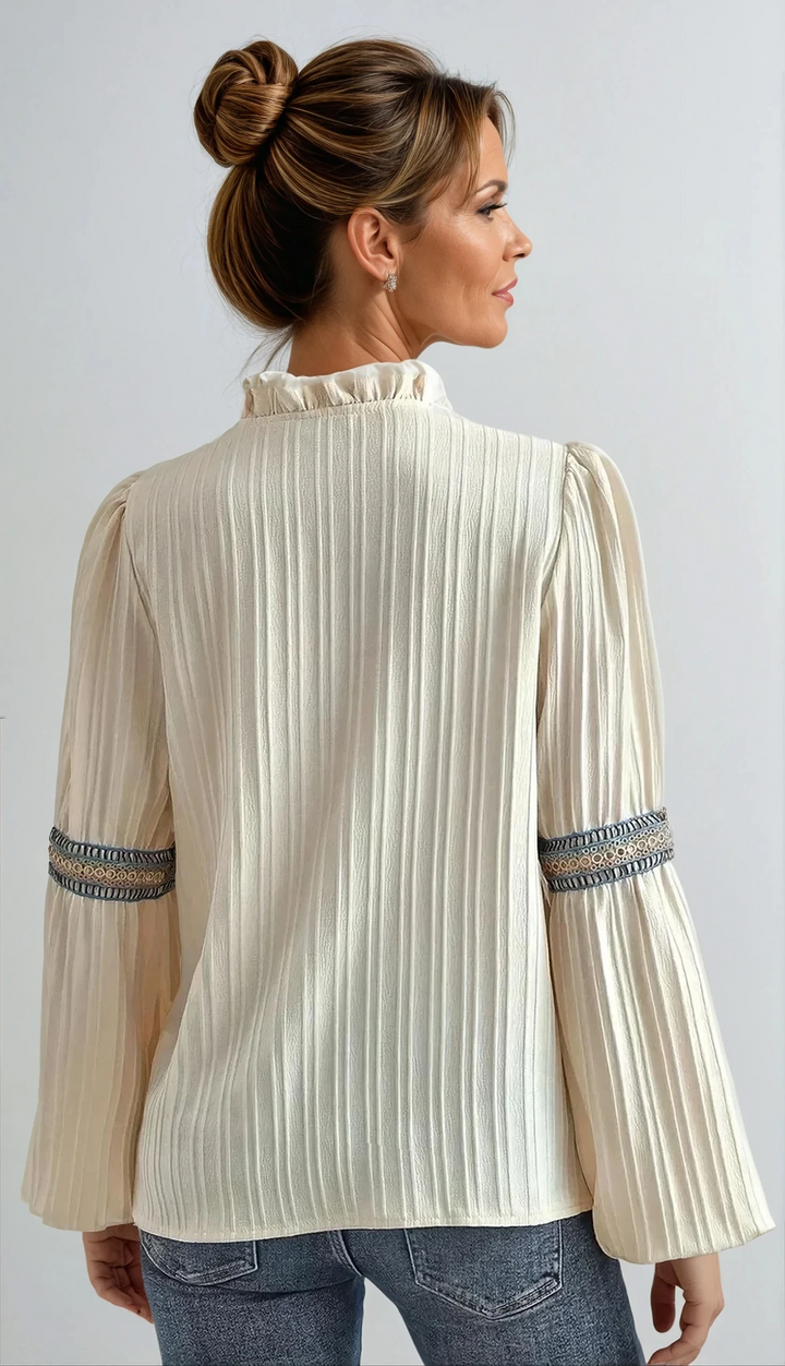 Kinsley | Luxurious V-Neck Blouse