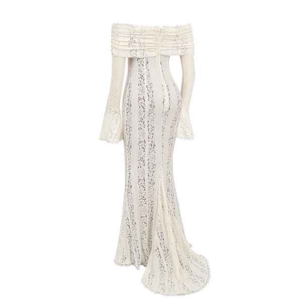 Lizzy | Vintage Lace Off Shoulder Maxi Dress