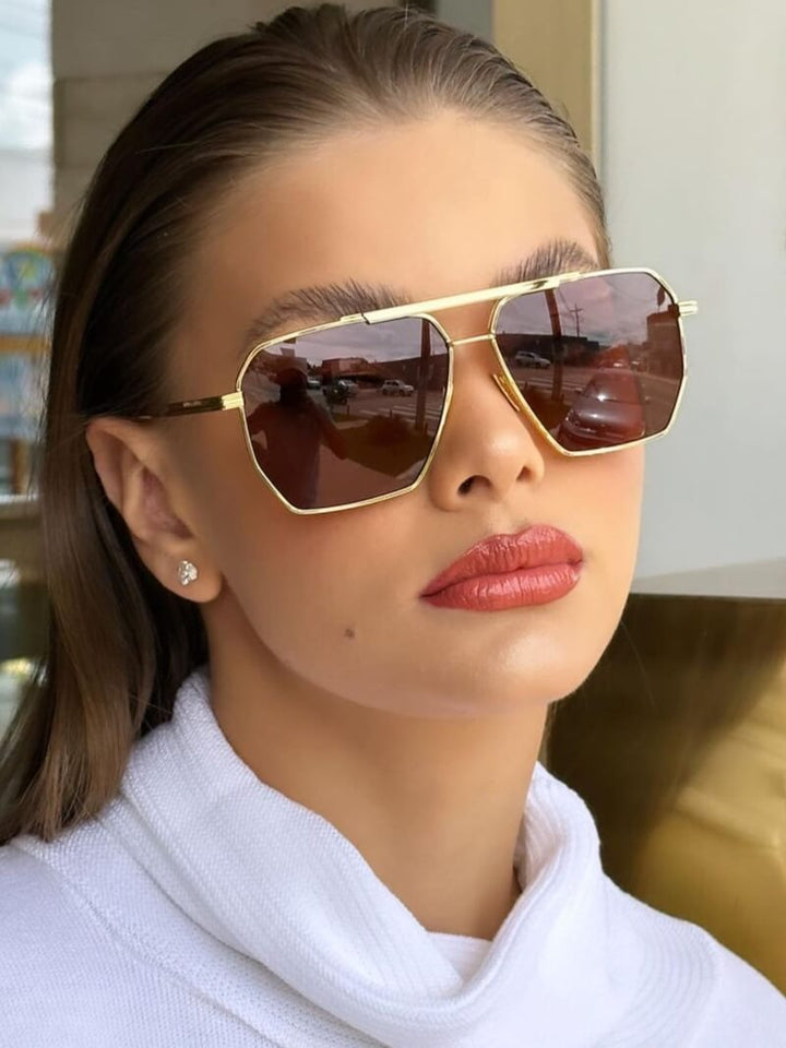 Layla | Chic Metal Sunglasses