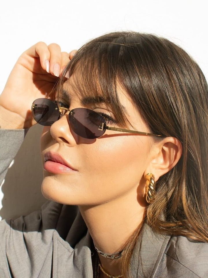 Mia | Vintage Oval Sunglasses