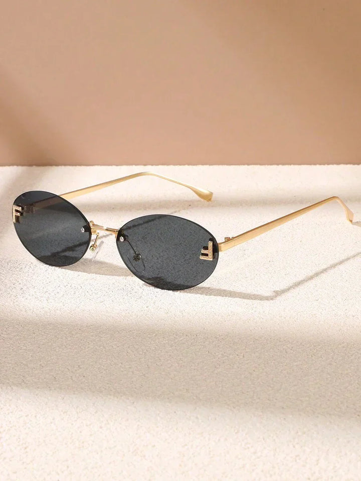 Mia | Vintage Oval Sunglasses