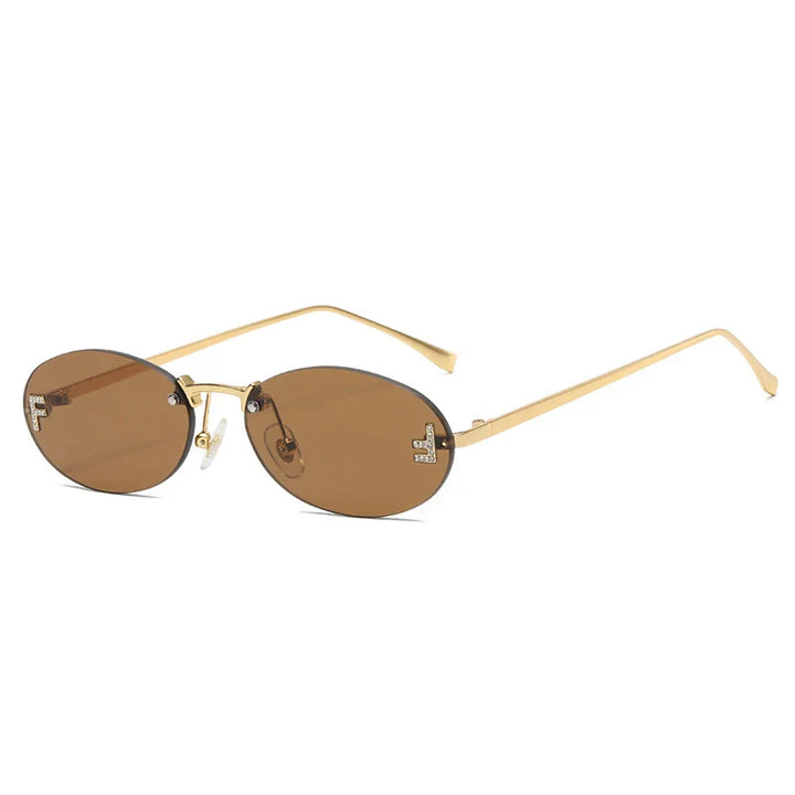 Mia | Vintage Oval Sunglasses