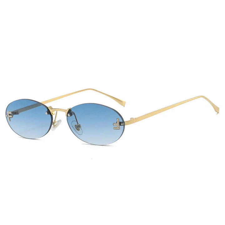 Mia | Vintage Oval Sunglasses