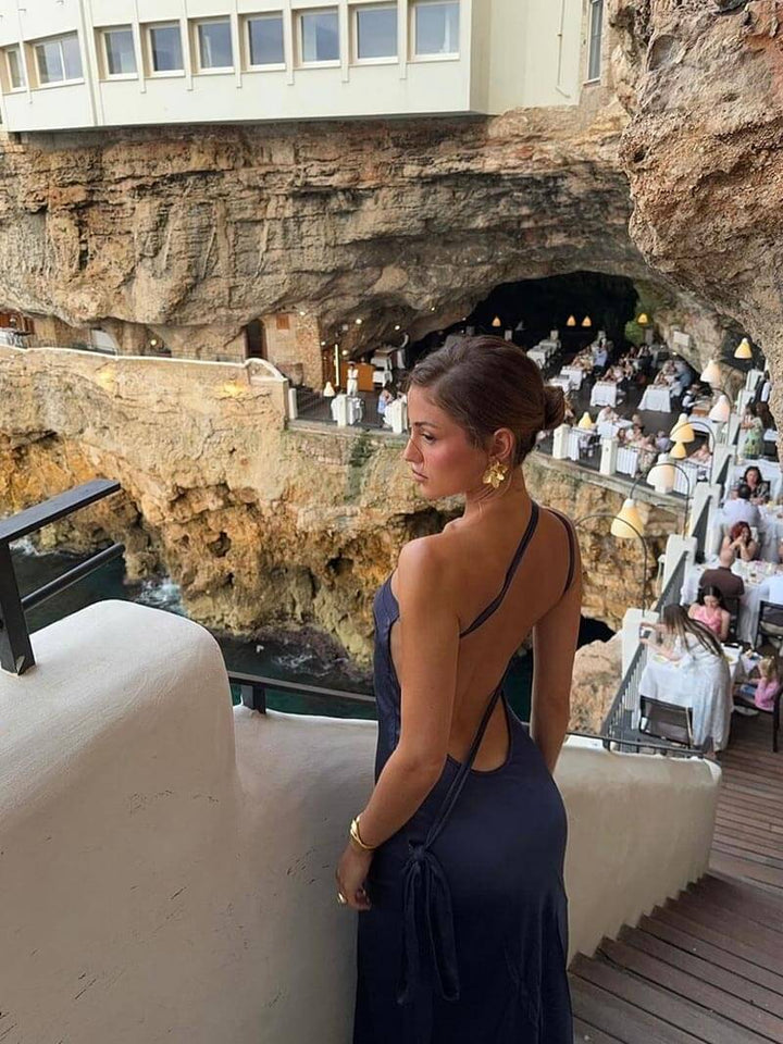 Avery | Sleek Backless Maxi Dress
