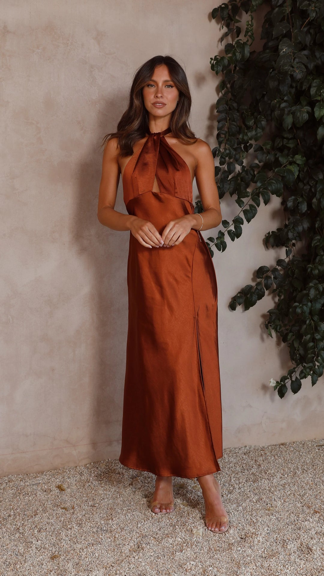 Vesta | Halter Dress Modern Elegance
