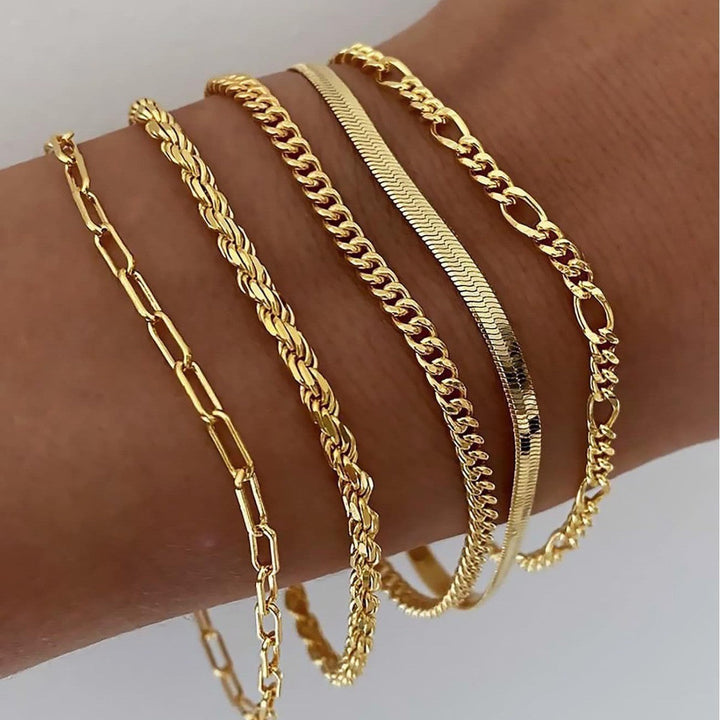 Ellis Renner | 16K Gold Bracelet Set