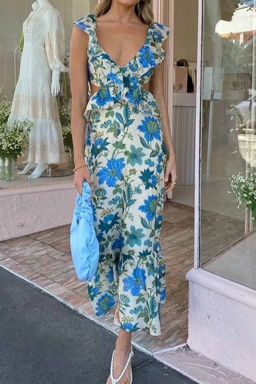 Ember | Floral Ruffle Dress