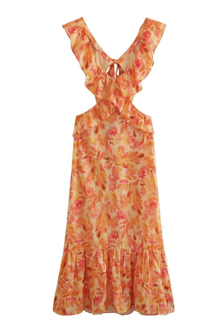 Ember | Floral Ruffle Dress