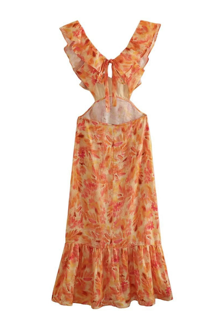 Ember | Floral Ruffle Dress