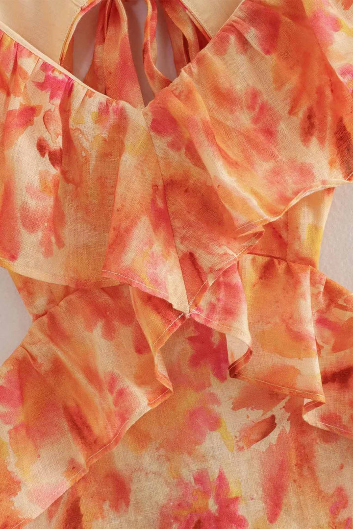 Ember | Floral Ruffle Dress