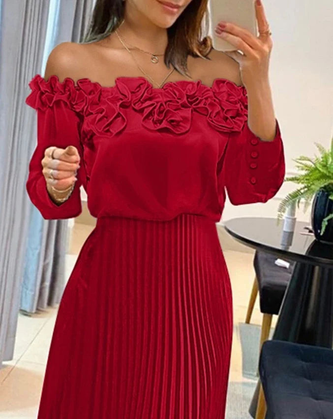 Aria | Stunning Off Shoulder Maxi Dress