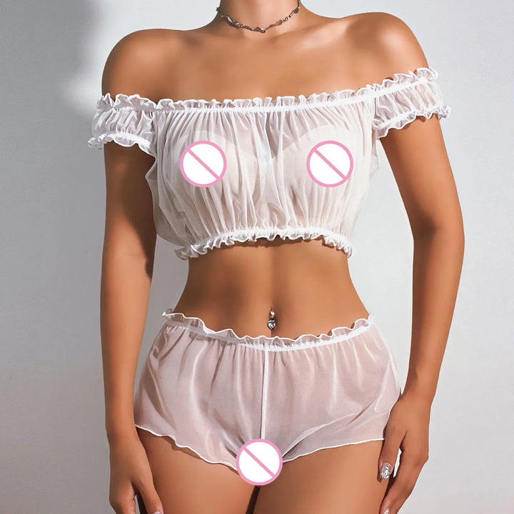 Mia | Sheer 2-Piece Pajama Set