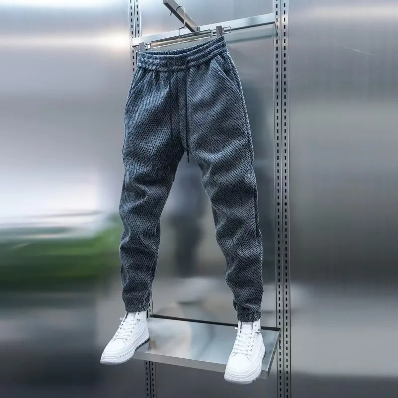 Brace | Cotton Joggers with Stripe Detail