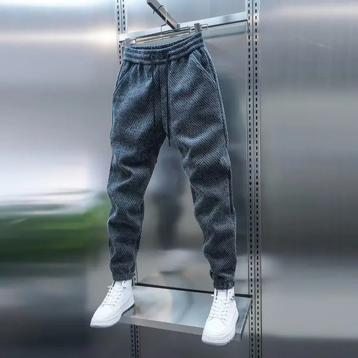 Brace | Cotton Joggers with Stripe Detail