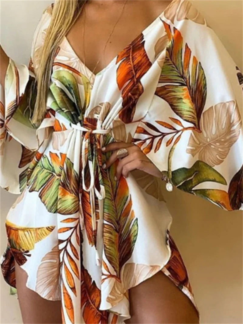 Daisy | Floral V-Neck Boho Dress