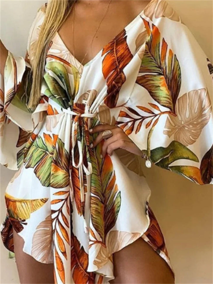 Daisy | Floral V-Neck Boho Dress