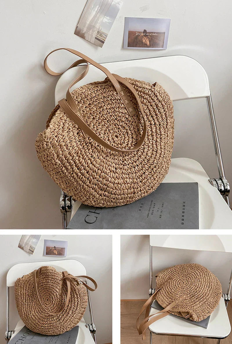 Mia | Multi-functional Straw Crossbody Bag