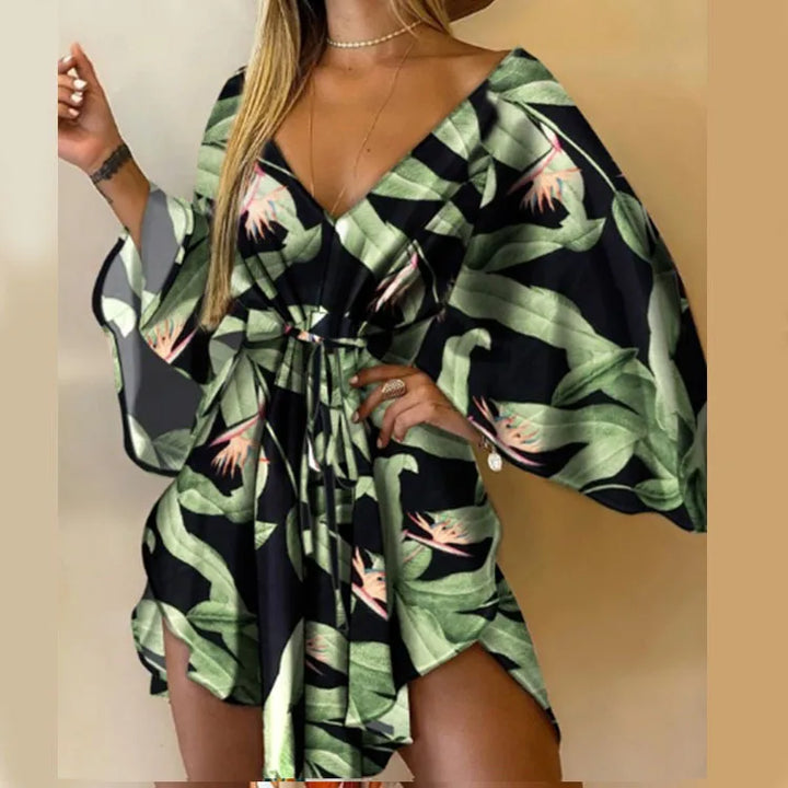 Daisy | Floral V-Neck Boho Dress