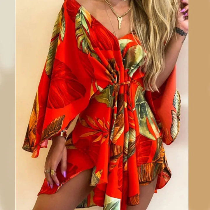 Daisy | Floral V-Neck Boho Dress