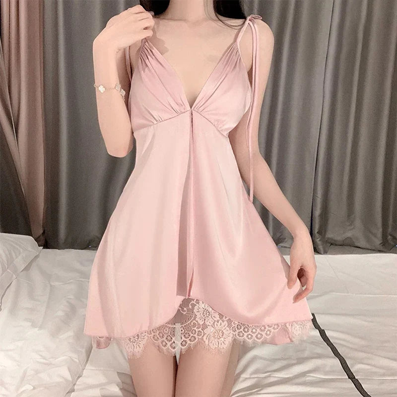 Missy | Seductive Satin Dress with Front Slit