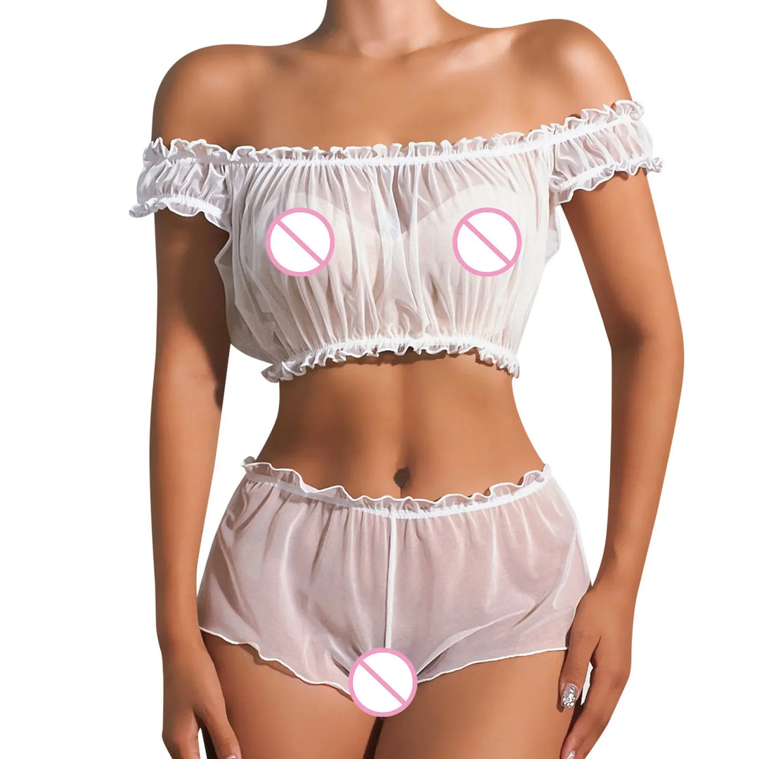 Mia | Sheer 2-Piece Pajama Set