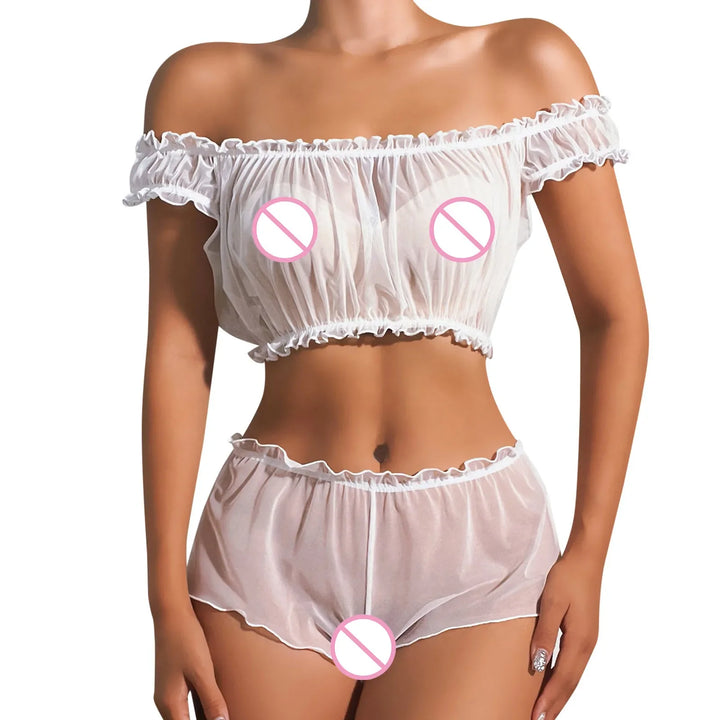 Mia | Sheer 2-Piece Pajama Set