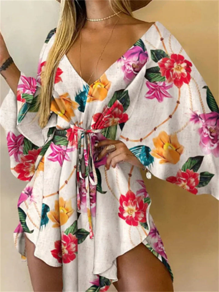 Daisy | Floral V-Neck Boho Dress