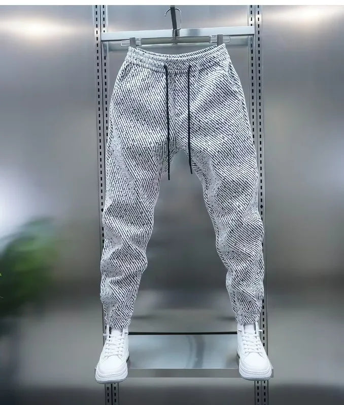 Brace | Cotton Joggers with Stripe Detail