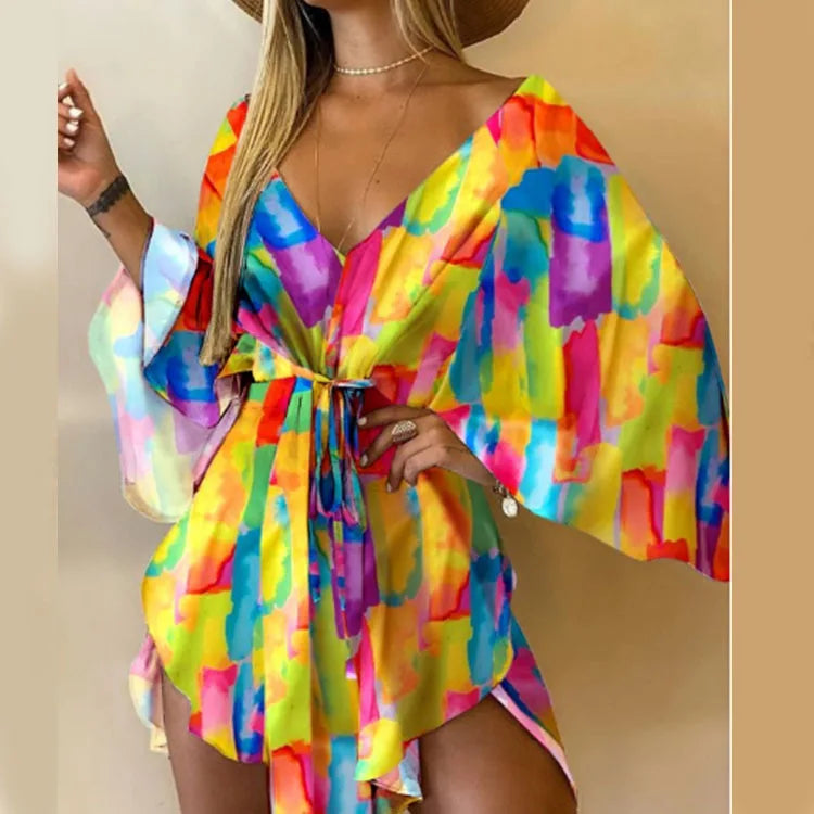 Daisy | Floral V-Neck Boho Dress
