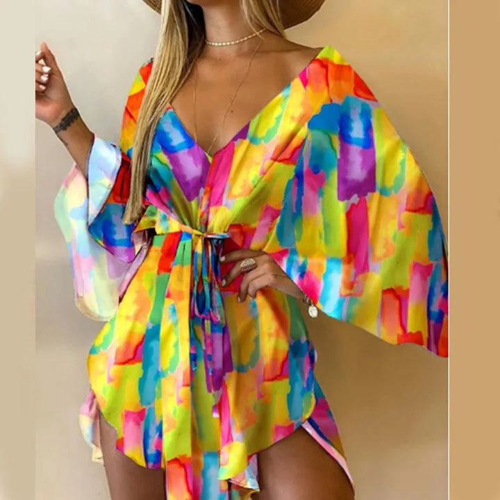 Daisy | Floral V-Neck Boho Dress