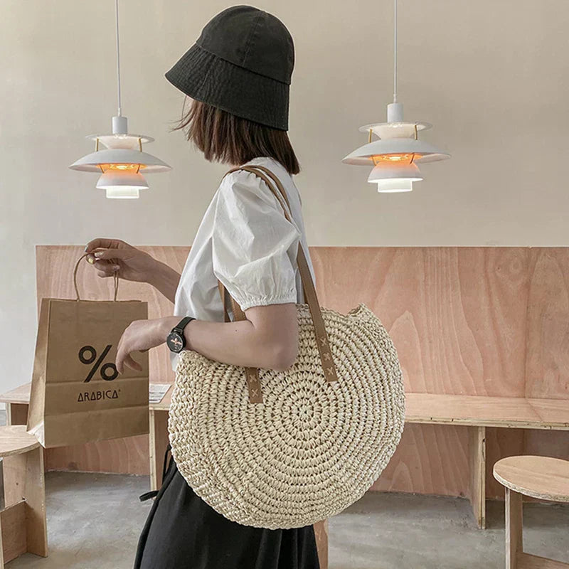 Mia | Multi-functional Straw Crossbody Bag